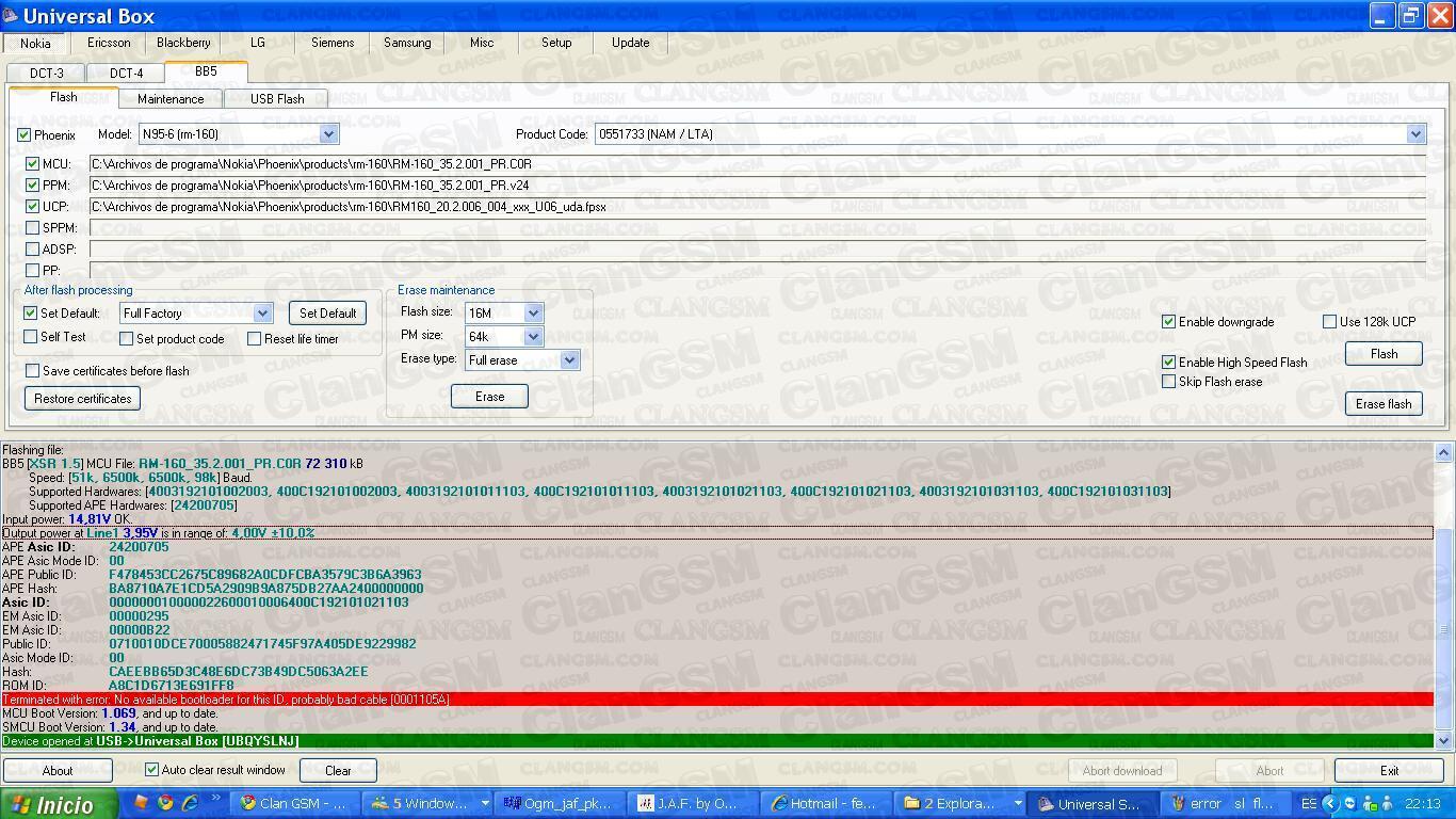 Amigos Una Ayuda Error Al Intentar Flashear Un Nokia N95 Clan GSM